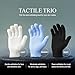 Evridwear Exfoliating Dual Texture Bath Gloves for Shower, Spa, Massage and Body Scrubs, Dead Skin Cell Remover, Gloves with Hanging Loop (1 Pair Black Heavy Glove)