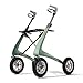 Produktbild Rollator Carbon Overland by Acre Belastbar Bis 150kg Luftgefüllte Gummireifen Leichtgewicht Rollator Mit 6,7kg Mit Kleiner Tasche Zur Befestigung An Der Vorderseite