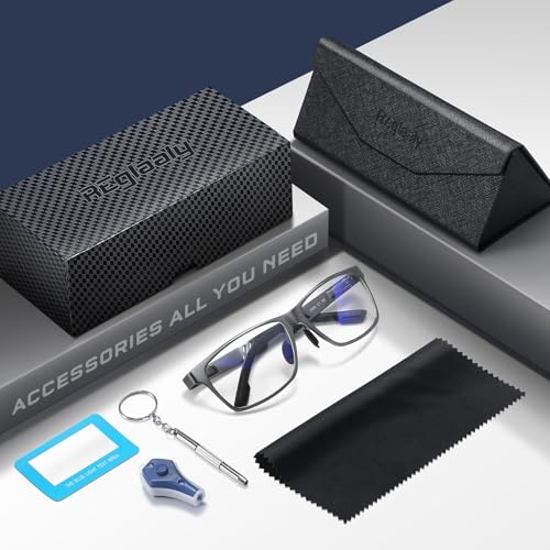 Image of Blue Light Blocking Glasses Metal Frame for Men /Woman Gaming Computer Screen Glasses