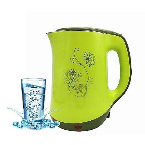 Evermall Electric Kettle Teapot 2.5 Liter Fast Water Boiler 1500W Cool Touch Kettle, Auto Shut-Off, Steel Travel Kettle Perfect for Traveling, Cooking, Boiling Water,Coffee, Tea_Flower Design-image-36