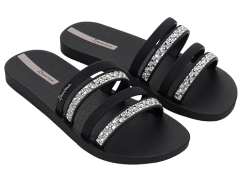 Ipanema Chic Slide Fem Damen-Sandalen, Schwarz, 38 EU
