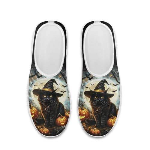Image of Floral Sneakers for Women Colorful Art Shoes for Women Slip On Casual Work Shoes