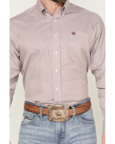 Cinch Men's Pink Tencel Long Sleeve Button Shirt3