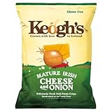 Keogh's Mature Irish Cheese & Onion Potato Crisps, 125G (4.4oz), Pack of 3
