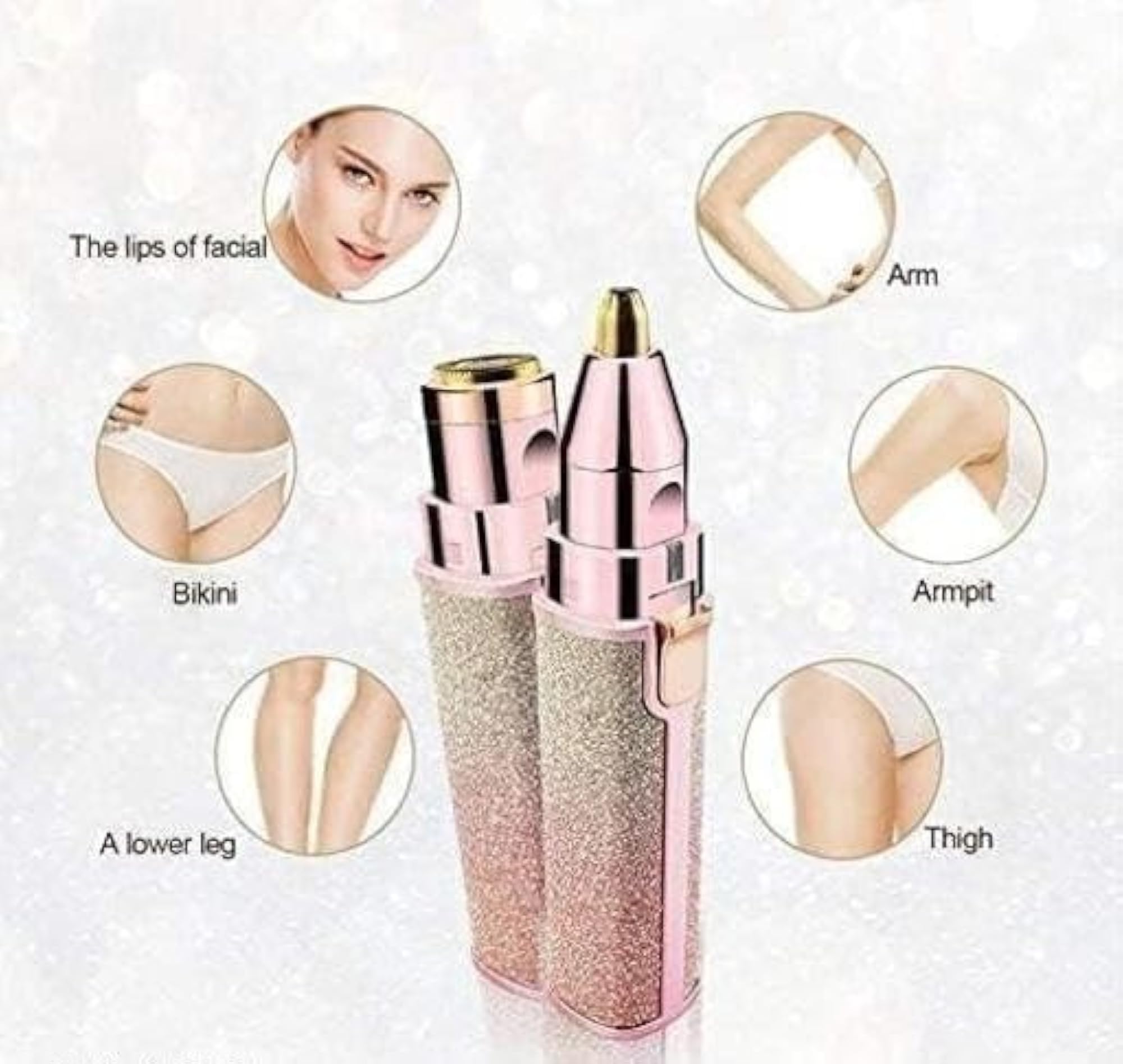 Portable USB Charging Facial Trimmer for Upper Lip & Eyebrow Care