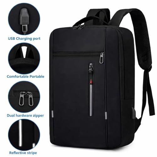 Image of Spiffy 15.6 Inch Laptop Bag for Man & Woman, Office Backpack Bag For Man With USB Charging Port, Water Repellent Messenger Laptop Bag for Men and Women