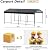 HOMPUS 10x20 FT Metal Carport, Enhanced Base Oversized Garage Carports, Heavy Duty Canopy with Galvanized Steel Roof, Outdoor Shelter Shade for Car, Boats and Tractors