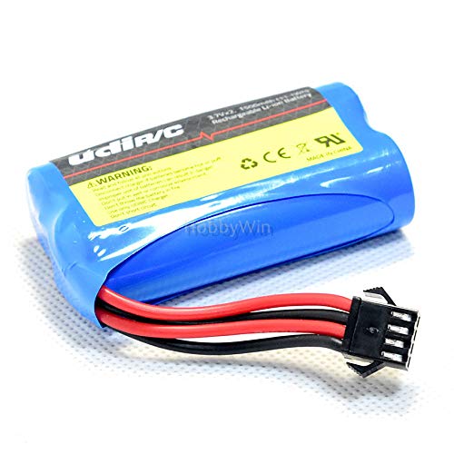 UdiR/C Part UDI009-14 - Batería de 7,4 V, 2S, 1500 mAh, conector SM-4P para lancha de velocidad RC Racing