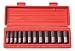 TEKTON 3/8-Inch Drive Deep Impact Socket Set, Inch, Cr-V, 12-Point, 5/16-Inch - 1-Inch, 12-Sockets | 47921