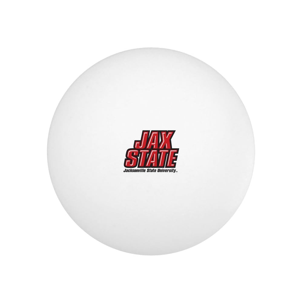 GRAPHICS & MORE Jacksonville State University Primary Logo Novelty Table Tennis Ping Pong Ball 12 Pack with Storage Bag