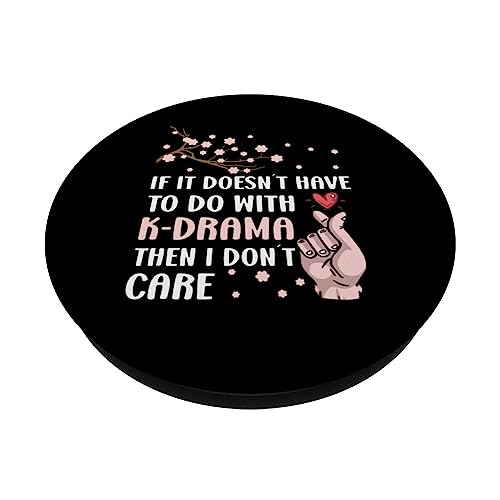 K-Pop K-Drama Telenovela Series Korean Culture Kdrama PopSockets Swappable PopGrip, Black - Image 2