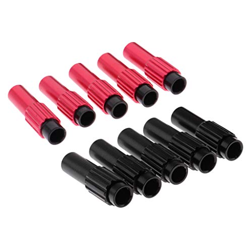 Baosity 5 Pair Bike Inline Indexed Cable Adjuster Derailleur Adapter Hose Cap Adjustment Screws