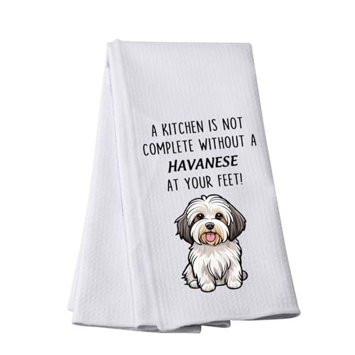 PWHAOO Asciugamano da cucina Havanese A Kitchen is Not Complete without A Havanese Kitchen Towel Gift (asciugamano avanese)