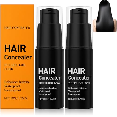 Lefron Haar Concealer,Lefron Magic Haar Concealer 2.0,Wasserfest & Schweißfest Ansatz Retusche für Graue Abdeckung, Sofortige Abdeckcreme für Dünneres Haa/r,Volleres Aussehen,Schnelltrocknend (2 PCS)