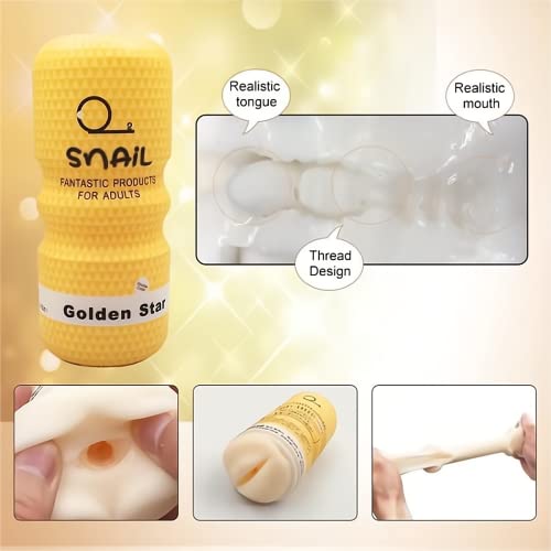 Image of Male masturbator, Masturbation Cup, Male masterburbater，Penis Stroker, Pussy Sex, Oral Sex,Anal Sex 3 Mode Male Sex Toys (Oral)