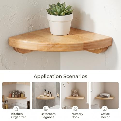 Étagère d'angle murale pour optimiser les petits espaces de 24cm - 8