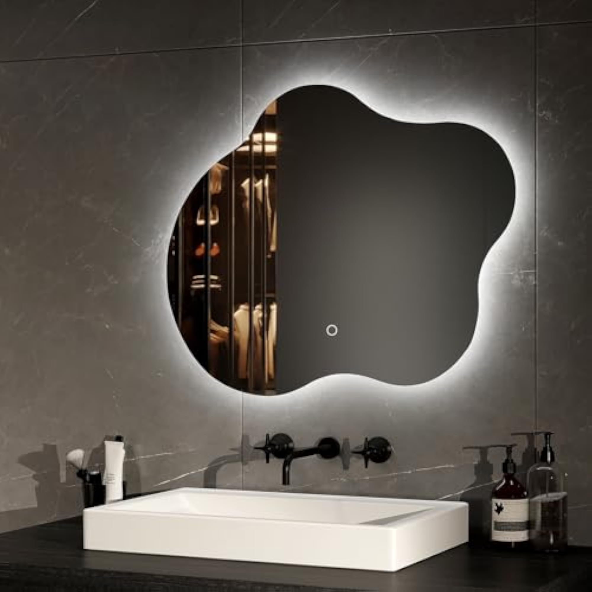 LED Bathroom Mirror with Touch Sensor