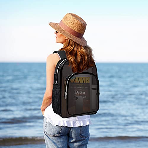 Heeya Clear Backpack Heavy Duty Transparent Backpack For Security, Sports, Work, Travel, Stadium #TOP2