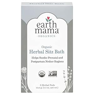Earth Mama Organic Herbal Sitz Bath for Pregnancy and Postpartum, 6-Count