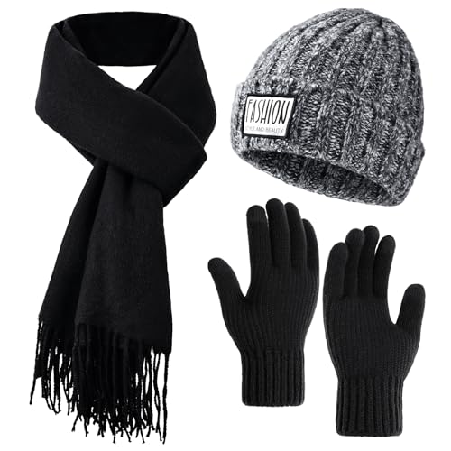 Winter Hat Scarf Gloves Set 29% Off - Only $4.26