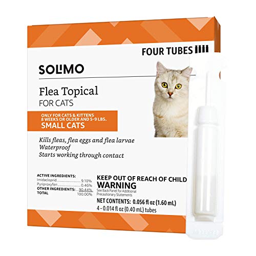 Solimo for Cats Small (5-9 pounds) Flea Topical, 4 Ct - Image 4