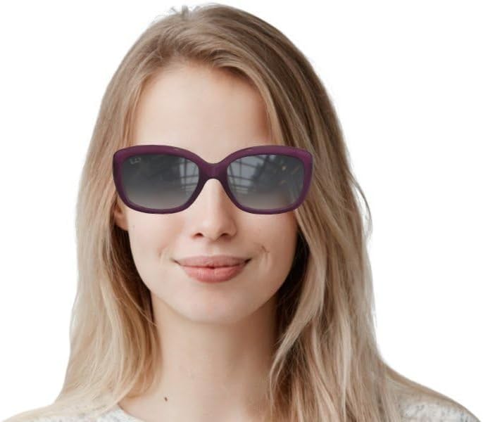 Ray-Ban RB4101 JACKIE OHH TRANSPARENT Butterfly Shaped Sunglasses for Men & Women with Official RAYBAN Eyewear Kit - Image 7