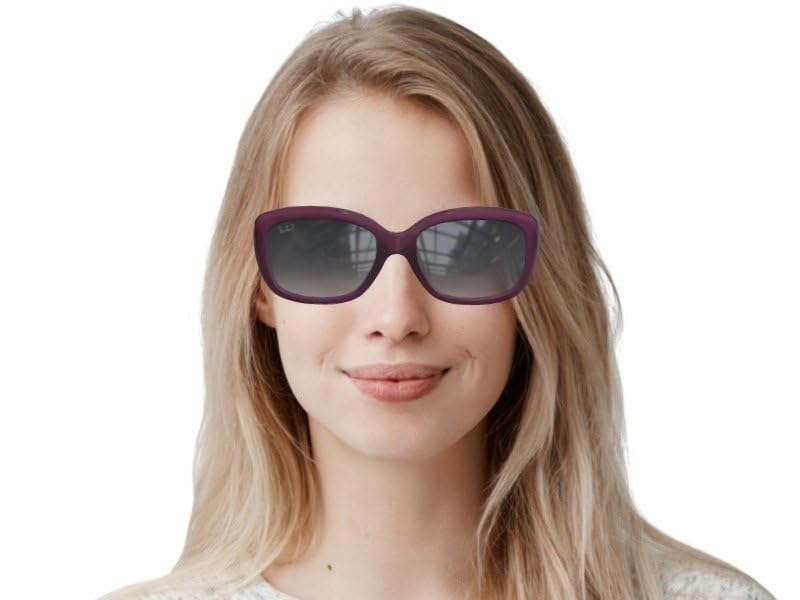 Image of Ray-Ban RB4101 JACKIE OHH TRANSPARENT Sunglasses with Official Kit