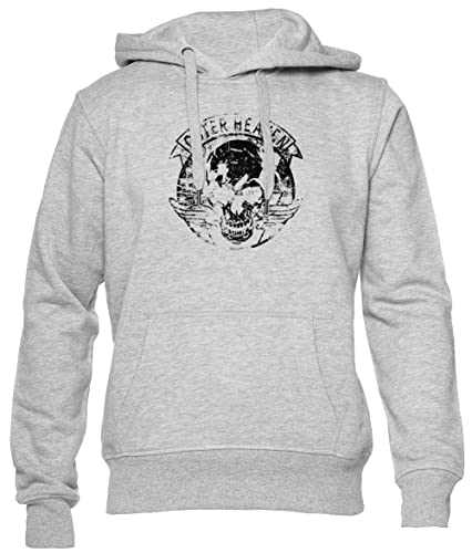 Metal Gear Solid Outer Heaven Mężczyźni Kobiety Dla Obu Płci Bluza z Kapturem Szary Men Women Unisex Hoodie Grey L