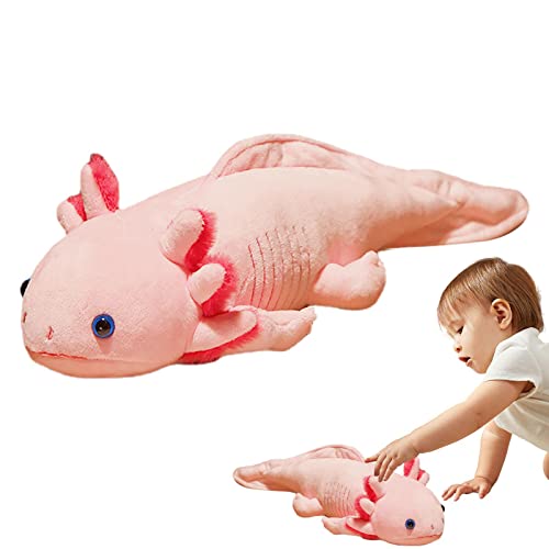 1 peça de pelúcia Axolotl, dinossauro hexagonal fofo de pelúcia de brinquedo, almofada de pelúcia de