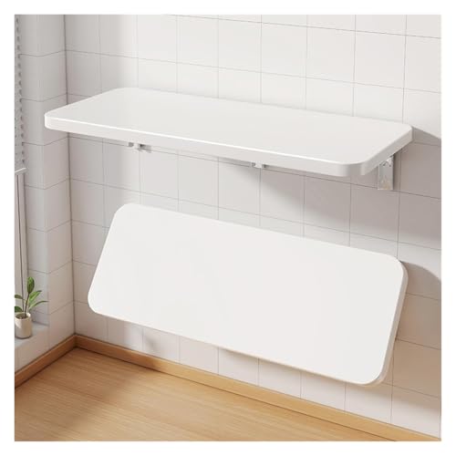 Table pliante murale noyer 40x60 cm pour petit espace - 4