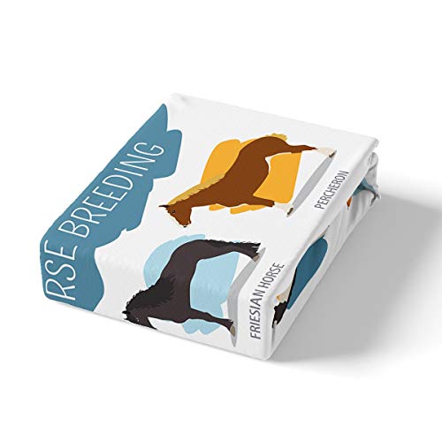 Housse de couette chevaux lavable et infroissable pour lit d'enfant - 4