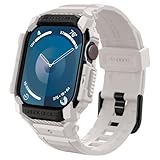 Apple Watch 11 Apple Watch 10 42mm 一体型 バンド ケース 耐衝撃 PC TPU 二重構造 スポーツバンド 落下 衝撃吸収 耐久性 傷防止 ラギッド・アーマー・プロ ACS08593 (デューン・ベージュ)