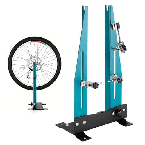 CISSIYOG Centrador de Ruedas Para Bicicleta, para Llantas de 16' a27.5, Giro de 360°, Ajuste de ancho 95–130mm, compatible con discos de freno de 140-180mm para Bicicleta de Montaña/Carretera/Taller