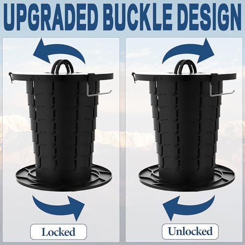 image for ALEVMOOM Upgrade Portable Toilet for Adults Folding Toilet Travel Toil