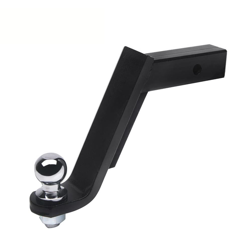 Zaczep przyczepy, Heavy Duty 8-calowa stalowa przyczepa Drop Towbar Tongue Ball Mount Hitch Pasuje do 2 calowej łodzi odbiorczej Rv. Części i akcesoria