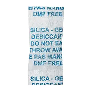 Elysian Silica Gel Crystal Pouch Moisture Absorber For Wardrobe, Storage Compartment, Kitchen Cabinets, Almirah, Shoe Rack, Bathroom Uses Gel Desiccant Packs Pack Of 250 Gram (Each Pouch 1 Gram)