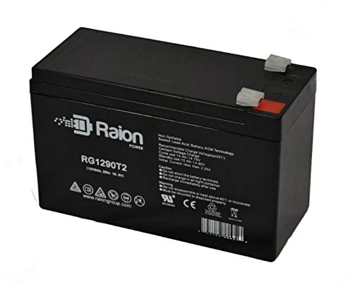 Raion Power RG1290T2 12V 9Ah Replacement SLA Battery for Forza FUB-1290-1 Pack