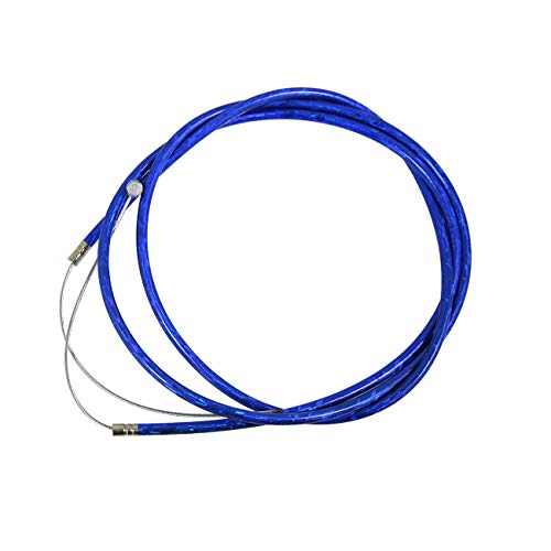Image of 59 inch Clutch Cable Line and 51 inch Gas Throttle Cable for 2 Stroke 49cc 50cc 60cc 80cc 100cc Motorized Bicycle Push Bike Parts Blue