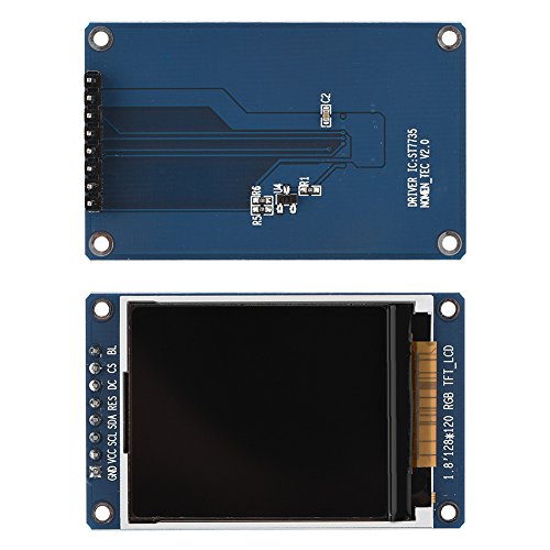 Image of Bewinner 1.8inch LCD Display Module, TFT Screen Module 128 x 160 Resolution Onboard Driver ST7735 SPI Interface, Full-Color LCD Screen Display Controller Module