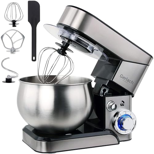 Batidora Amasadora Repostería Profesional Robot Cocina Orbital, 1800W MAX, 5 litros, 6 velocidades, Inox