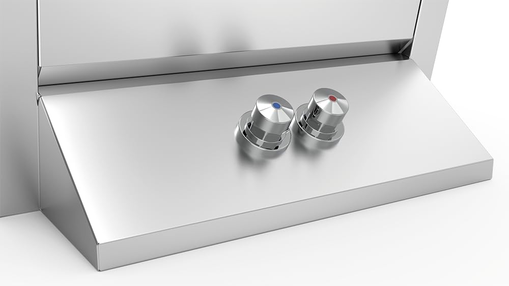 Lave-Mains INOX sur Pied avec 2 poussoirs 450x450x850 mm 450x450x850 mm