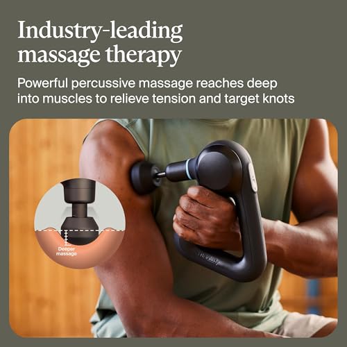 Image of TheraGun Therabody Prime (5th Generation) - Deep Tissue Percussion Therapy Massage Gun - Bluetooth Enabled, Personal Massager for Pain Relief in Neck, Back, Leg, Shoulder and Body (Black)