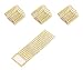 TIAMALL 50 PCS Rhinestone Napkin Rings Napkin Holder Adornment for Wedding Party (Gold)