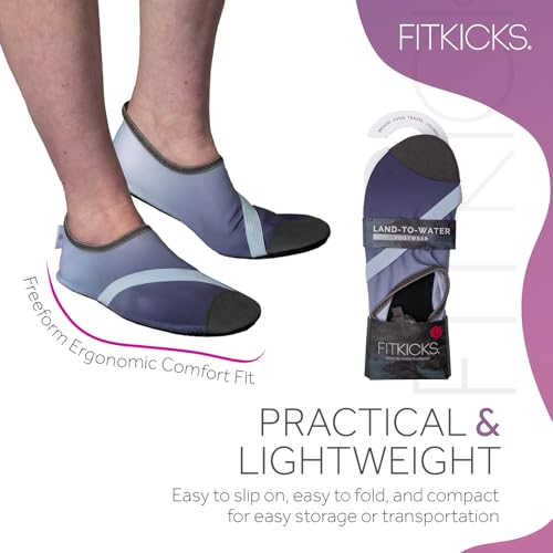 Image of FITKICKS Original Women's Foldable Active Lifestyle Minimalist Footwear Barefoot Yoga Sporty Water Shoes