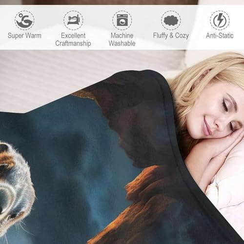 Couverture marmotte contre le froid couverture de lit douce chaude - 4