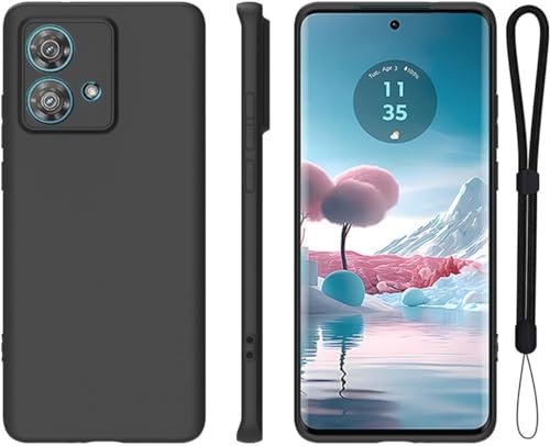For motorola edge 40 neo �P�[�X �ی�J�o�[ �u���b�N �\�t�g �Ռ��h�~�yZENGZOUZ�zmotorola edge 40 neo �J�o�[ TPU�� ���^ ���y�� �C�菝�h�~ �S�ʕی� �_�炩����G�� �w��h�~ (�u���b�N)
