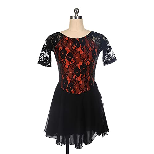 Vestido de patinaje sobre hielo YXWYXWA para evitar restricciones en giros de ballet