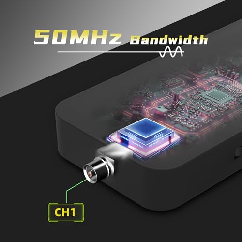Image of BSIDE Handheld Digital Oscilloscope, 50MHz Bandwidth with 3.2 inch Color LCD, 200MSa /s Sampling Rate, Potable Automotive Scope Tester with Auto /Nomal /Single Trigger for Electronic Audio Amplifier Hobbyist