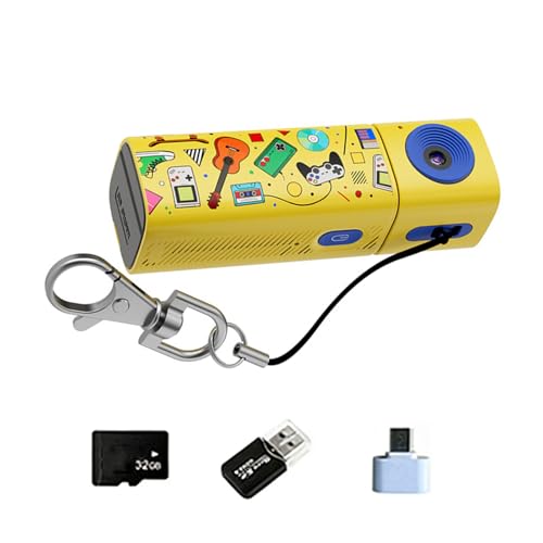 Porte-clés écran rotatif 2K vlogs le stockage 32 Go résout vos pannes de batterie