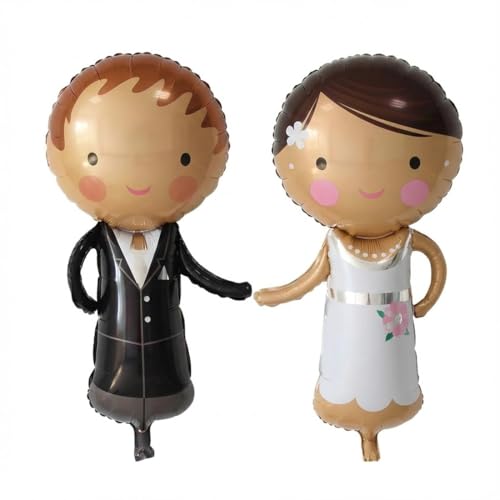 YIPFEN 2 Pcs Décoration Mariage, Ballons Just Married Mr et Mrs, Ballons Gonflables en Aluminium,...